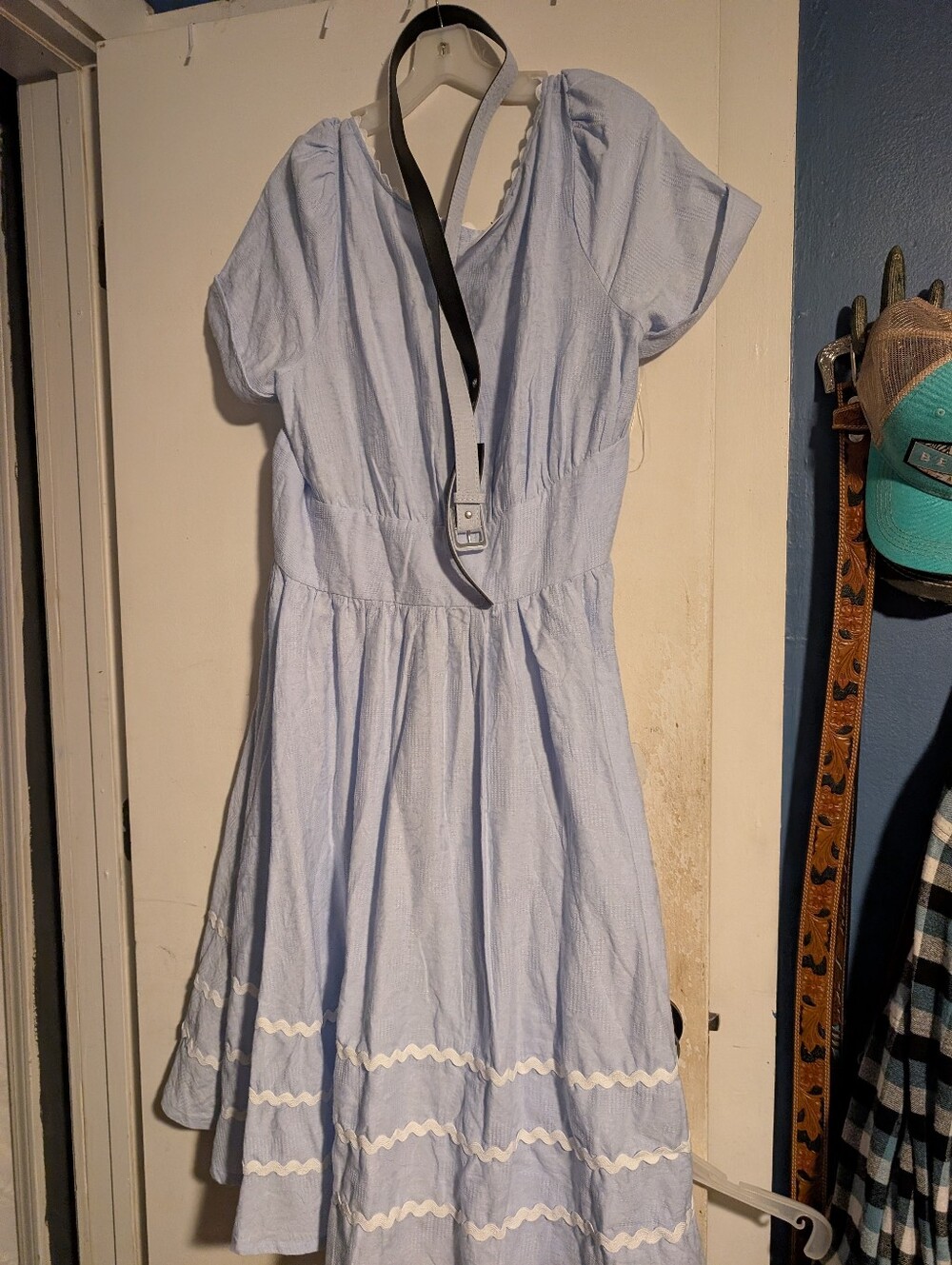 Unique Vintage 1950s Light Blue Dress